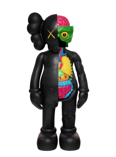 Four Foot Companion- black dissected von KAWS, Skulptur kaufen auf Singulart