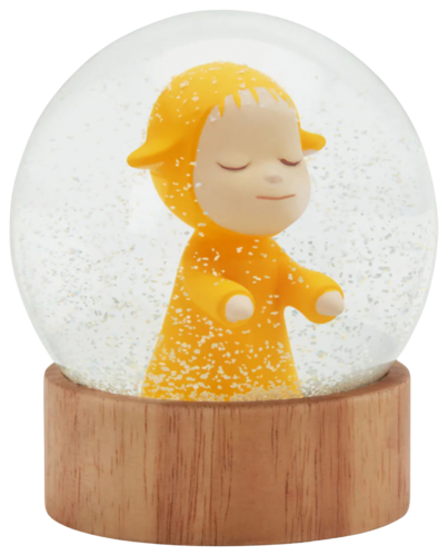 Little Wanderer (Snow Globe) (Yellow ) by Yoshitomo Nara, Sculpture for Sale on Singulart