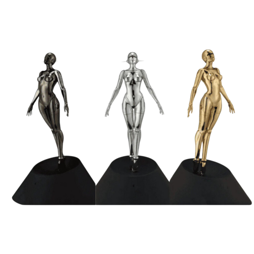 Sexy Robot floating _1/4 scale black 空山基