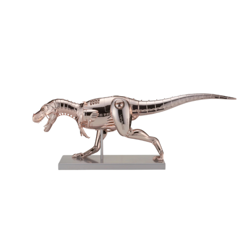 T-Rex Cyborgs (Pink, Rose Gold, Dinosaur) von Hajime Sorayama, Skulptur kaufen auf Singulart