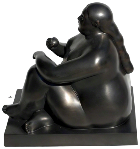 Donna Seduta con Mela (Woman Sitting With Apple) van Fernando Botero, Beeldhouwwerk te koop op Singulart