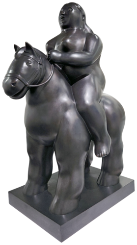 Donna a Cavallo (Woman on Horse) van Fernando Botero, Beeldhouwwerk te koop op Singulart