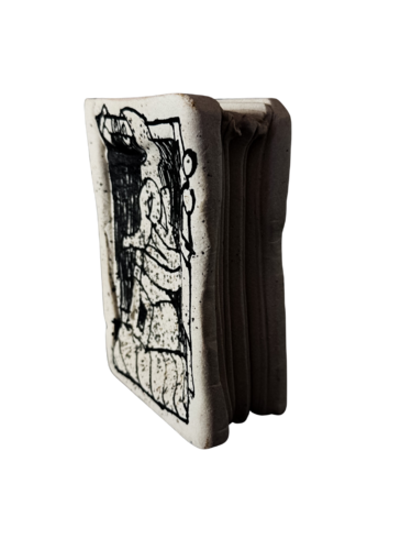 Pierre Alechinsky (1927) - Reliure - Stoneware book-sculpture - 1994 di Pierre Alechinsky, Scultura in vendita su Singulart
