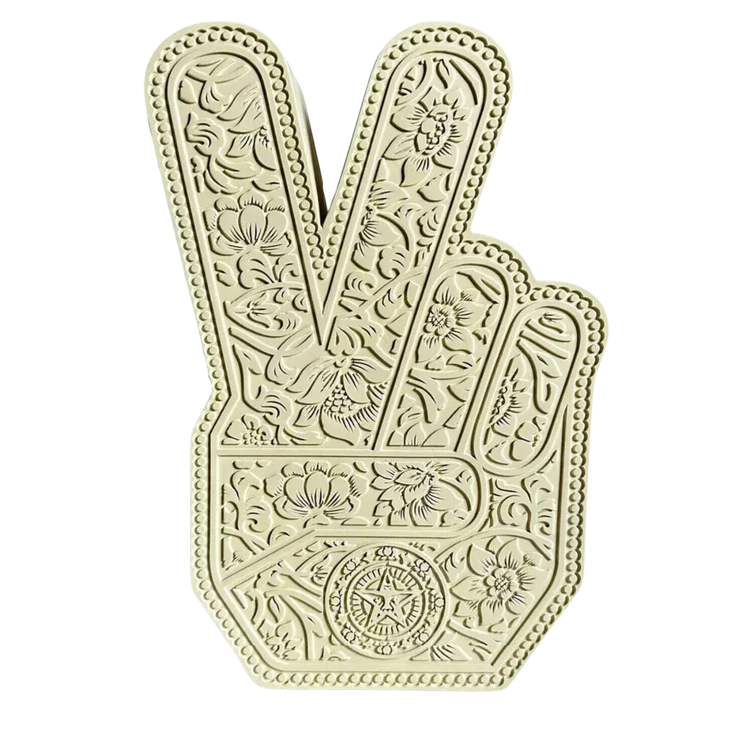 Peace Fingers von Shepard Fairey (2023): Skulptur Epoxidharz - Singulart, image size:1500x1500
