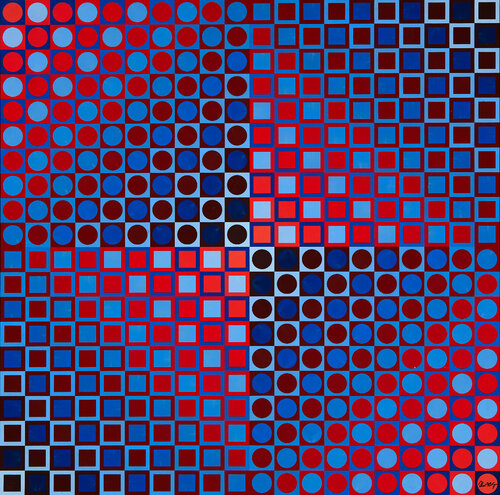 Planetary Folklore 2 R/B van Victor Vasarely, Beeldhouwwerk te koop op Singulart