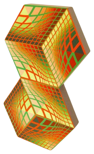 Axo-AB van Victor Vasarely, Beeldhouwwerk te koop op Singulart