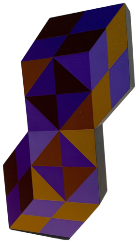 Stele - Double Hexagon van Victor Vasarely, Beeldhouwwerk te koop op Singulart