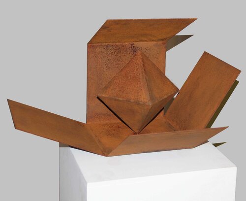Die Geburt des Oktaeders von Jürgen Krass, Skulptur kaufen auf Singulart