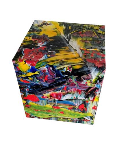 rotations cube 4 von Klaus Angeli, Skulptur kaufen auf Singulart
