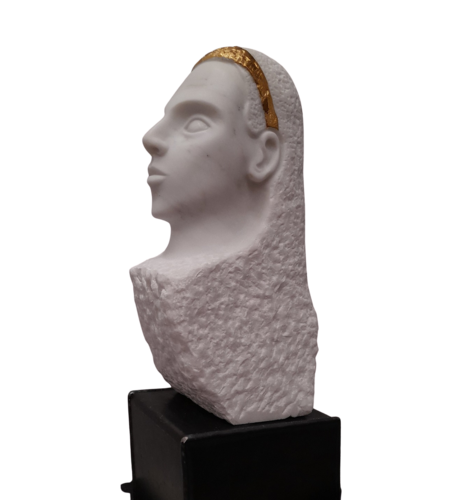 Kopf mit goldenem Band de Ing. Buchberger, Escultura a la venta en Singulart