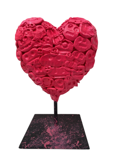 Vive les fleurs et les cœurs von SEB PAUL MICHEL, Skulptur kaufen auf Singulart