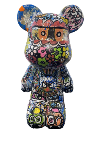 Vive les ours customisés et les fleurs et aloha by SEB PAUL MICHEL, Sculpture for Sale on Singulart