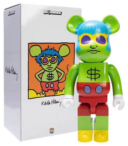 BE@RBRICK - BE@RBRICK Andy Warhol × JEAN-MICHEL #4 Be@rbrick Andy Warhol x JEAN-MICHEL BASQUIAT #4 1000% Figure