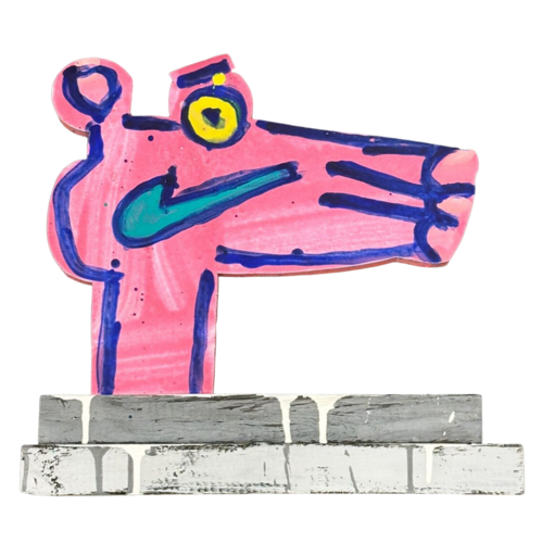 Panther Panther Rosa Rosa by Katherine Bernhardt, Sculpture for Sale on Singulart