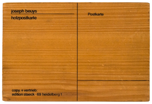 Wood Postcard van Joseph Beuys, Beeldhouwwerk te koop op Singulart