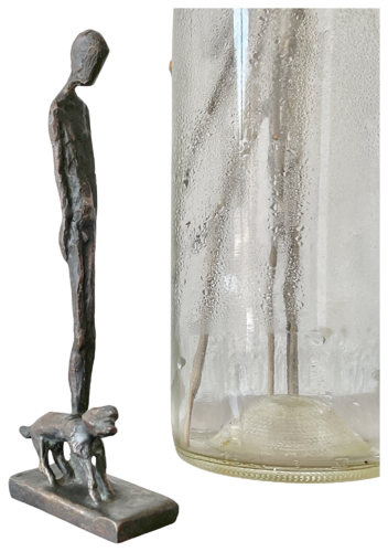 Kerl mit hund de Sibylle Waldhausen, Escultura a la venta en Singulart
