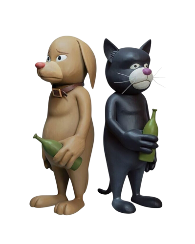 Miklos & Gidget by Yusuke Hanai, 彫刻 for Sale on Singulart