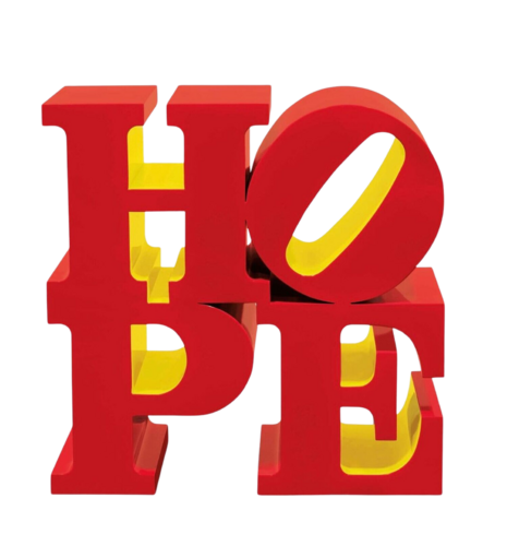 HOPE (Red/Yellow) von Robert Indiana, Skulptur kaufen auf Singulart