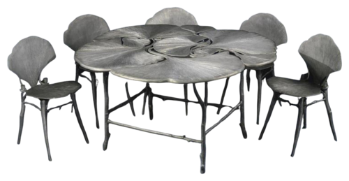 Ginkgo Table and Chairs van Claude Lalanne, Beeldhouwwerk te koop op Singulart