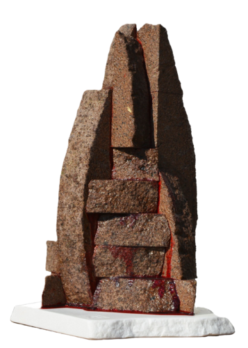 "Crimson Monolith" by Ognyan Chitakov, Sculpture for Sale on Singulart