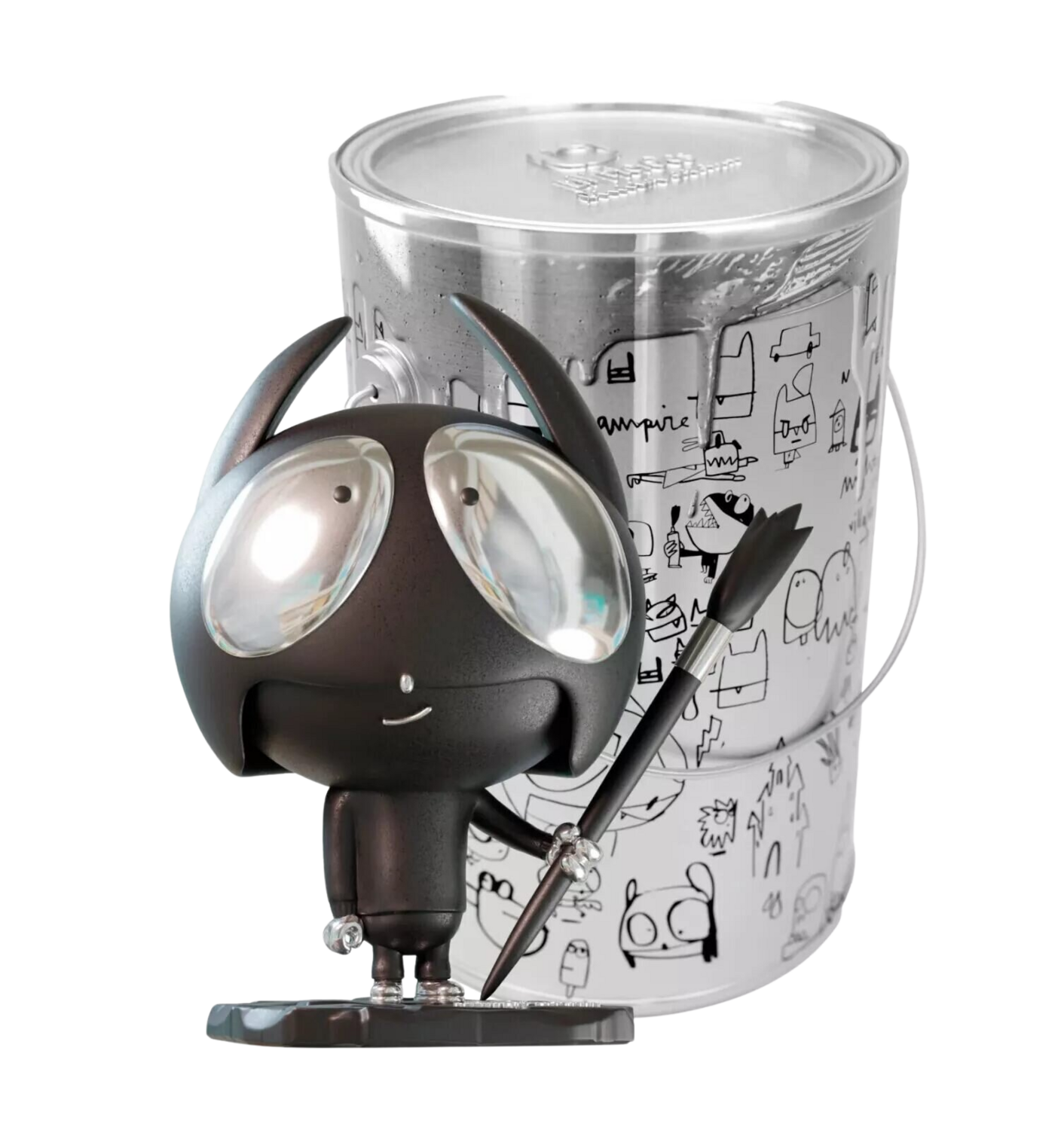 Epic Silver Art Toy  Edgar Plans Scultura in vendita
