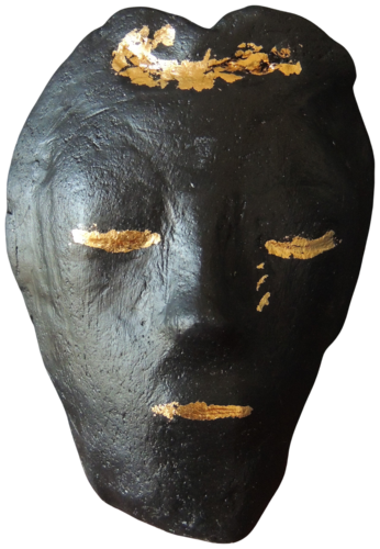 BLACK MASK 2 van Eleni Pappa Tsantili, Beeldhouwwerk te koop op Singulart