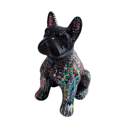 Dog art 2 - sculpture bouledogue - chien pop art by ÂME SAUVAGE, Sculpture for Sale on Singulart