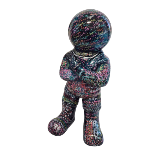 Le gardien - sculpture astronaute / cosmonaute pop art by ÂME SAUVAGE, Sculpture for Sale on Singulart