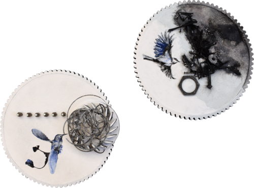 set: Fossili di un futuro devitalizzato n.3 e n.8 von Milena Nicosia, Skulptur kaufen auf Singulart