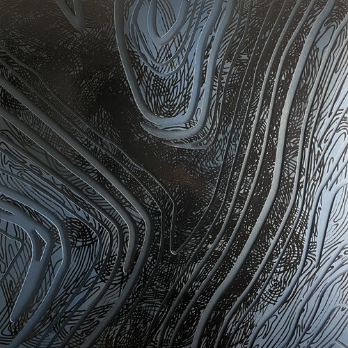 ONDULATIONS BLEUES 110X110 par Thibault Daclin, Sculpture en vente sur Singulart