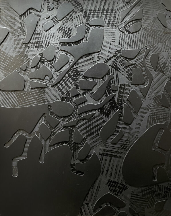 AMALGAME NOIR/NOIR - 75 x 95 cm Thibault Daclin