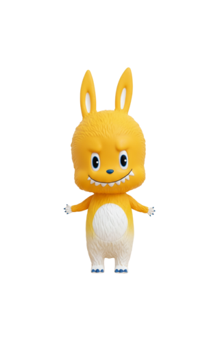 XL Labubu Complexcon (Yellow, The Monsters, Zimomo) by Kasing Lung, Sculpture for Sale on Singulart