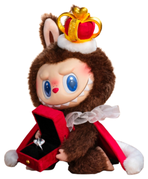 ミュージシャン LABUBU KING LET'S CHECKMATE Genuine POP MART Labubu Let's Checkmate Chess Adventure King