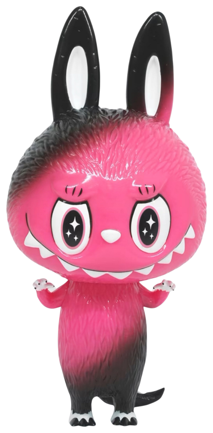Zimomo ピンクの九尾狐 LABUBU　ふわふわ 大人気⭐️海外版ZIMOMO LABUBU九尾狐 ピンク&ホワイト 激カワ