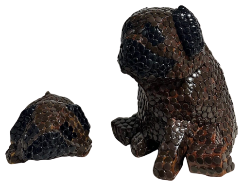 Family pug von Alessandra Pierelli, Skulptur kaufen auf Singulart