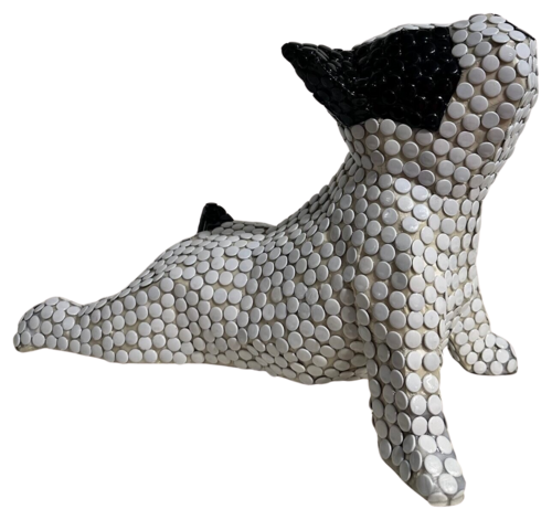 French Bull Dog Yoga von Alessandra Pierelli, Skulptur kaufen auf Singulart
