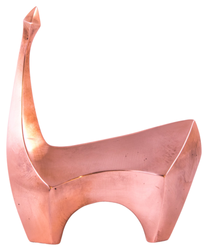 Large Cubic Copper Llama de Jesus Valencia, Escultura a la venta en Singulart