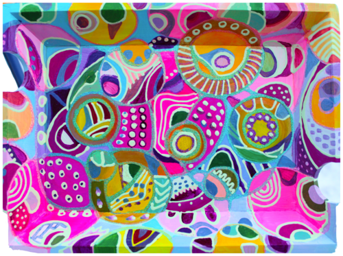 225. Colorful Tray par Veera Zukova, Sculpture en vente sur Singulart