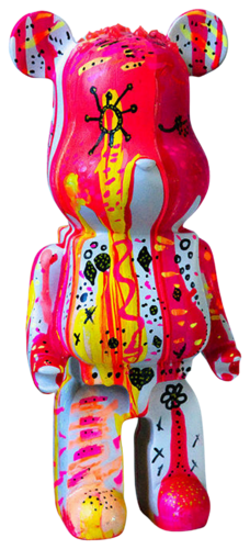 PUNK BEARBRICK (Série Sculpture Pop Art) de Sophie Queuniez, Escultura a la venta en Singulart