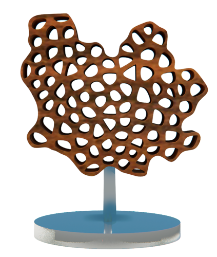 Voronoi sobre Madera ( Corte Laser / Diferentes Opciones) van Claudio Pincas Feldman, Beeldhouwwerk te koop op Singulart