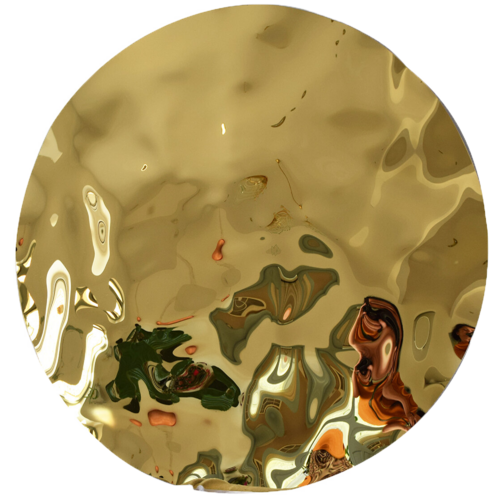 Golden Reflections 90 cm Unique Wall art Sculpture X Large di Anna Sidi-Yacoub, Scultura in vendita su Singulart