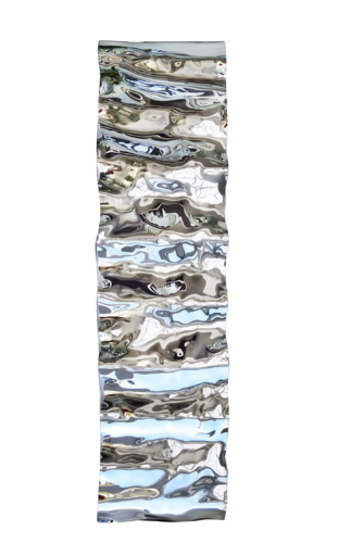 Waves in Silver van Anna Sidi-Yacoub, Beeldhouwwerk te koop op Singulart