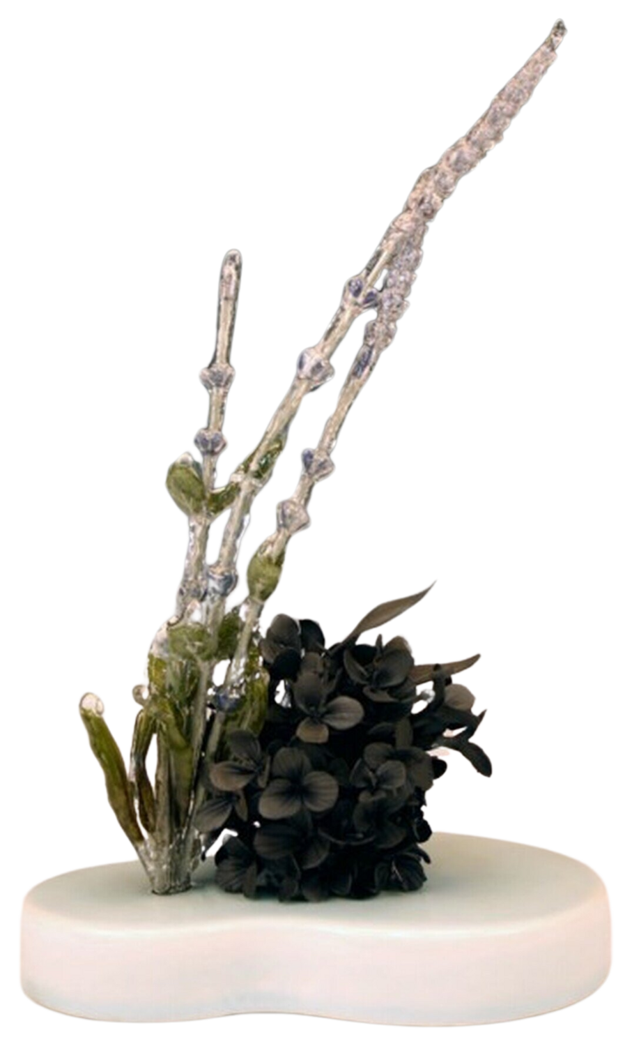 Lavandula (Black Clay Flowers) Rain Harris Sculpture for sale