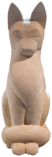 Le chat en réflexion van Hector Bouchet, Beeldhouwwerk te koop op Singulart