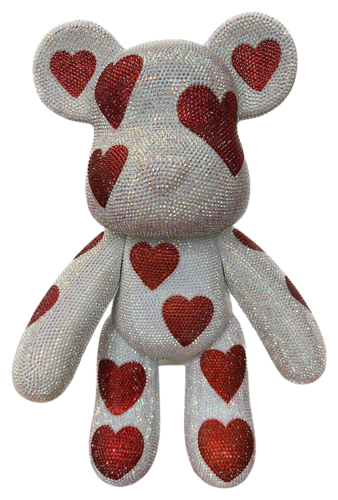 I Love You Blooming Bear von Juliana Del Burgo, Skulptur kaufen auf Singulart