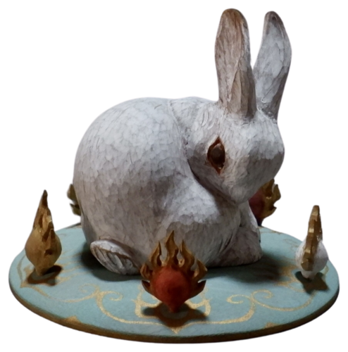 The Rabbit on the Moon de Ken Mogami, Escultura a la venta en Singulart