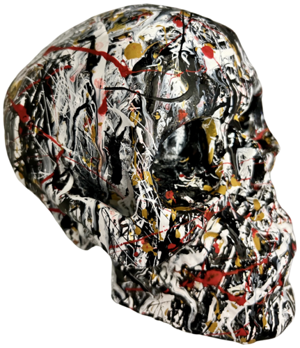 Il teschio di Pollock di Salvatore Petrucino, Scultura in vendita su Singulart