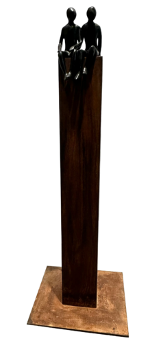 Juste nous deux... (TERRE D'ENFANTS 2025) par Olivier Messas, Sculpture en vente sur Singulart