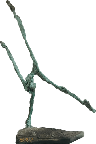 L’acrobate vert-de-gris... (Danseuse et acrobate 2016) van Olivier Messas, Beeldhouwwerk te koop op Singulart