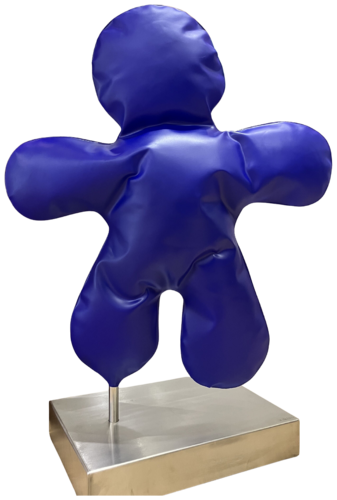 Petitbonhomme bleu mat F3 van Henri Iglesis, Beeldhouwwerk te koop op Singulart